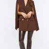 Double-Breasted Cloak Blazer