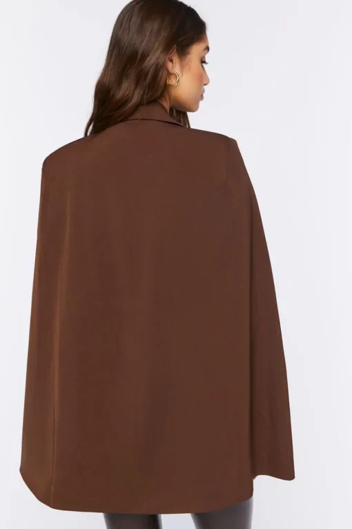 Double-Breasted Cloak Blazer