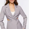 Double-Breasted Cutout Blazer
