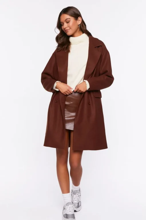 Double-Breasted Duster Coat