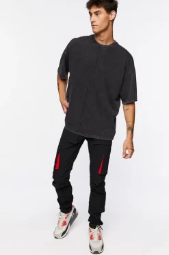 Drawstring Cargo Slim-Fit Pants