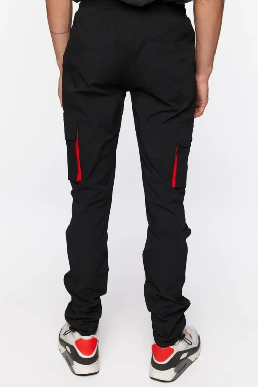 Drawstring Cargo Slim-Fit Pants