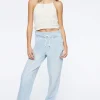 Drawstring Paperbag Jeans