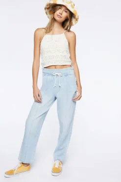 Drawstring Paperbag Jeans