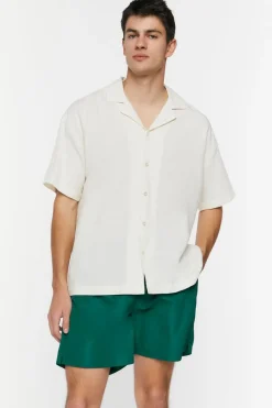 Drawstring Swim Trunks