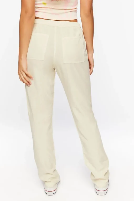 Drawstring Twill Pants