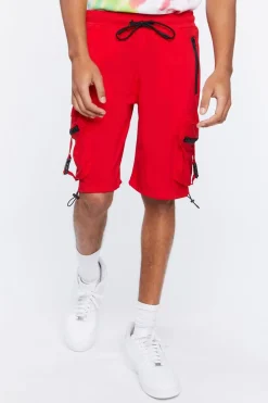 Drawstring Utility Cargo Shorts