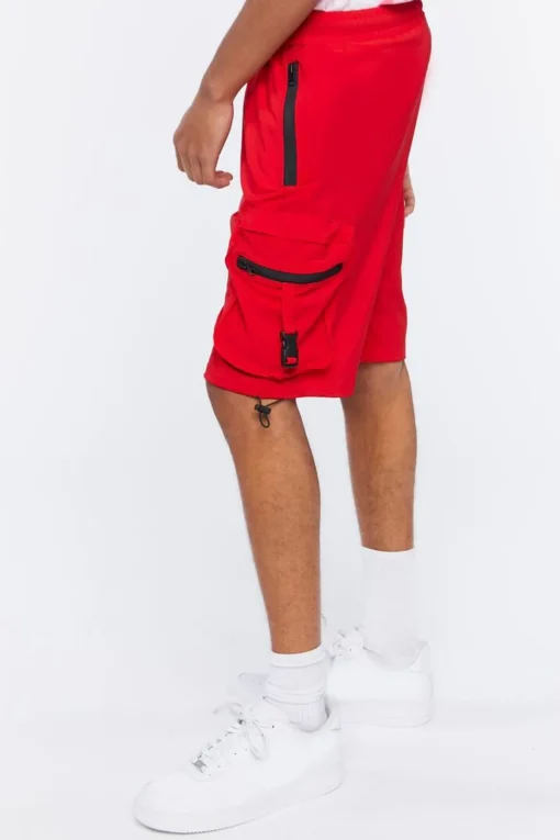 Drawstring Utility Cargo Shorts