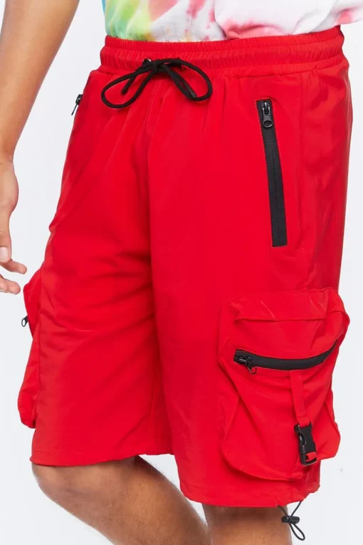 Drawstring Utility Cargo Shorts
