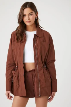 Drawstring Utility Jacket
