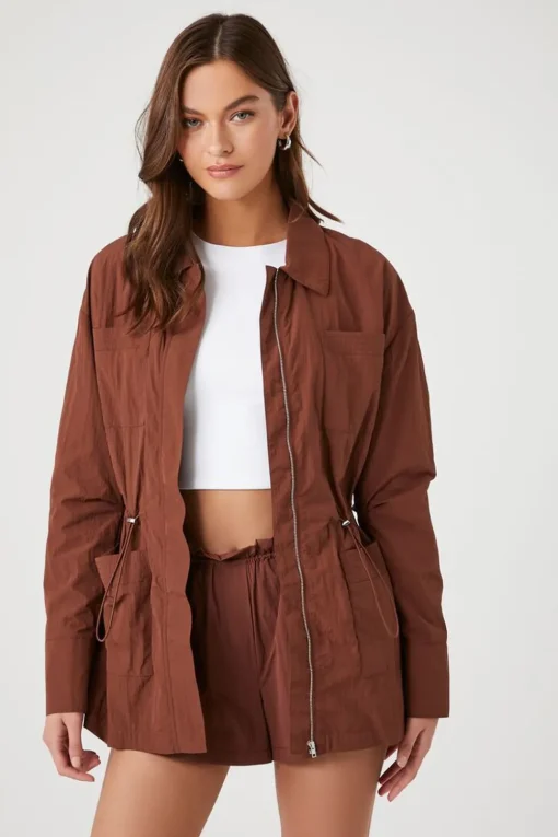 Drawstring Utility Jacket