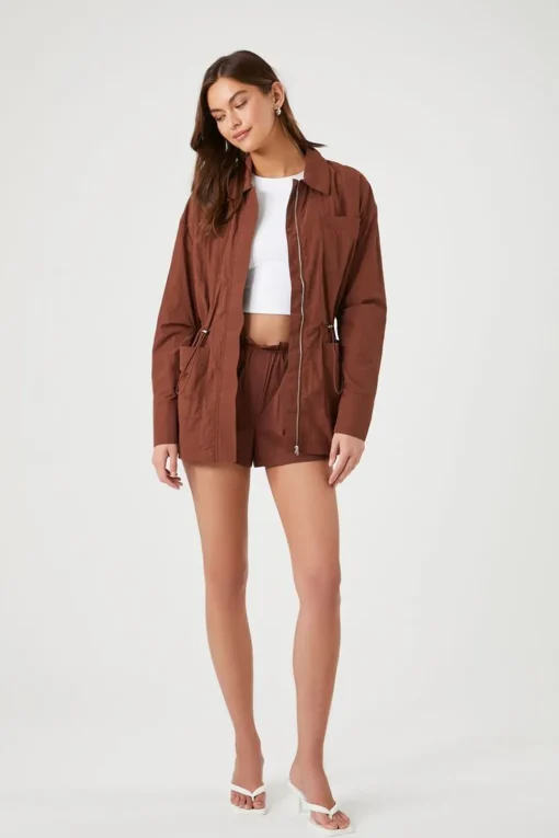 Drawstring Utility Jacket