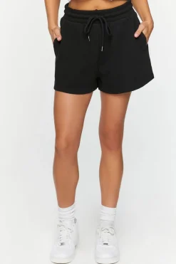 Drawstring Vented-Hem Shorts