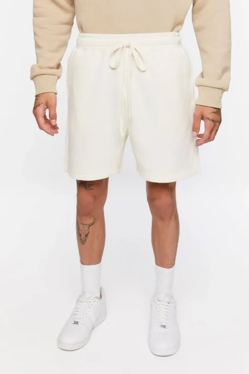Drawstring Vented-Hem Shorts