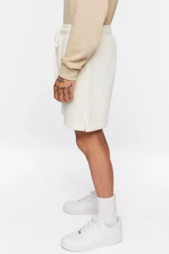 Drawstring Vented-Hem Shorts