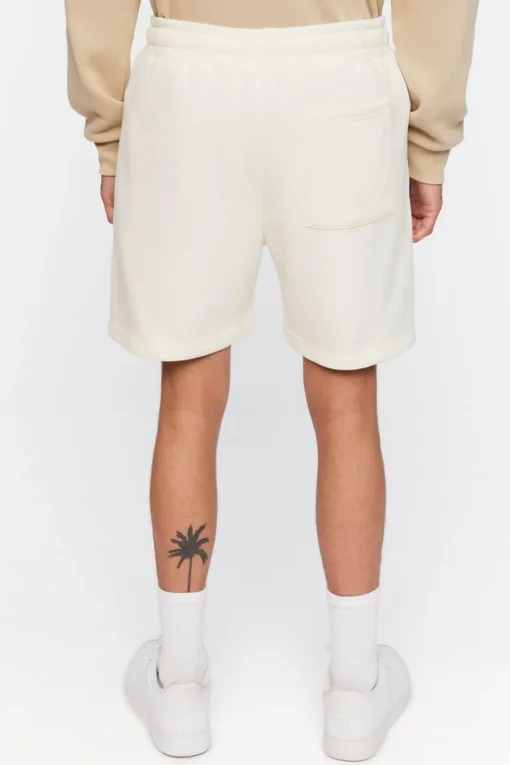 Drawstring Vented-Hem Shorts