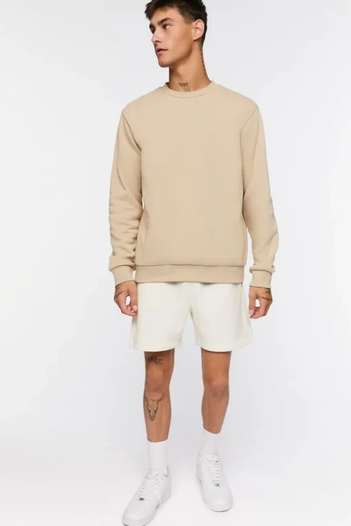 Drawstring Vented-Hem Shorts