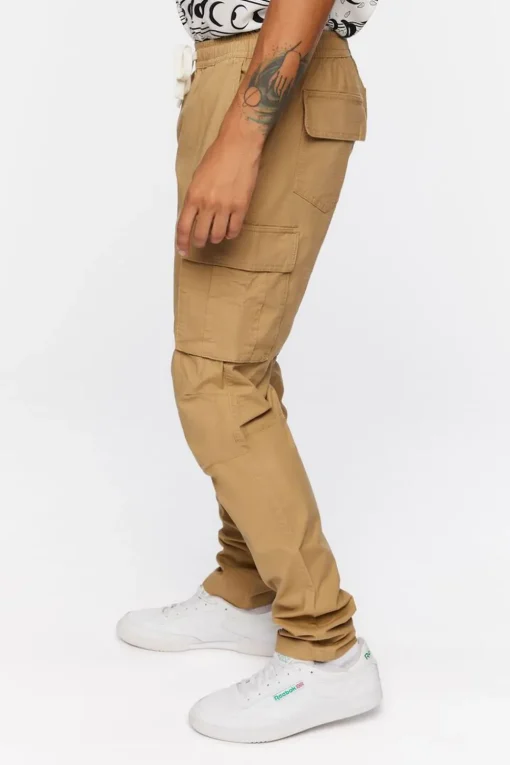 Drawstring Waist Cargo Joggers