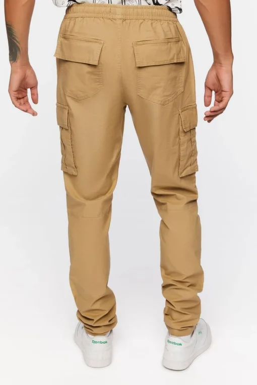 Drawstring Waist Cargo Joggers