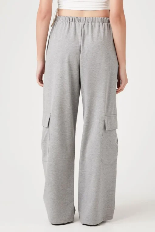Drawstring Wide-Leg Cargo Pants