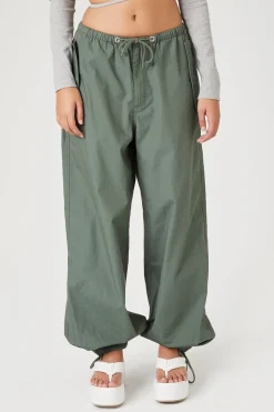 Drawstring Wide-Leg Joggers