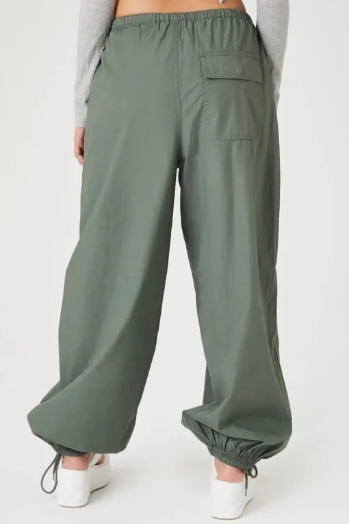 Drawstring Wide-Leg Joggers