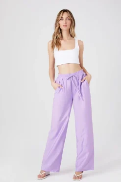 Drawstring Wide-Leg Pants