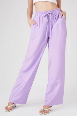 Drawstring Wide-Leg Pants