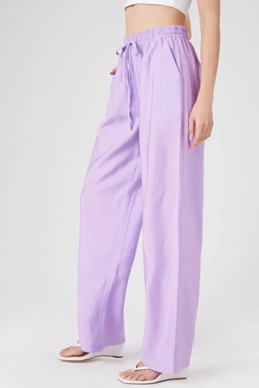 Drawstring Wide-Leg Pants
