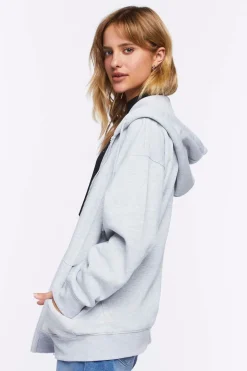 Drawstring Zip-Up Hoodie