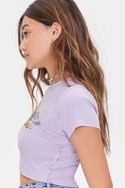 Drive Me Mad Graphic Cropped Tee