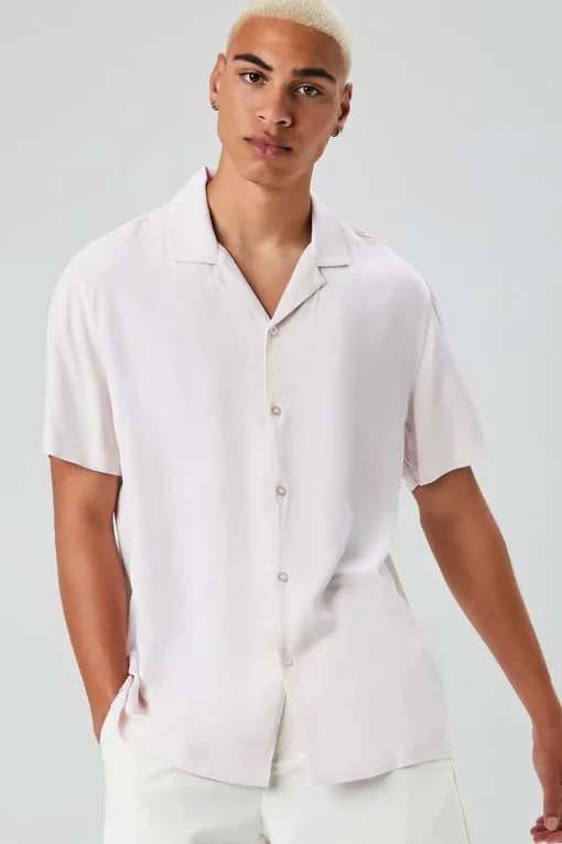 Drop-Sleeve Buttoned Shirt