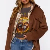 Drop-Sleeve Button-Front Shacket