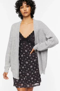Drop-Sleeve Cardigan Sweater