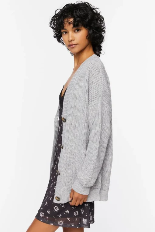 Drop-Sleeve Cardigan Sweater