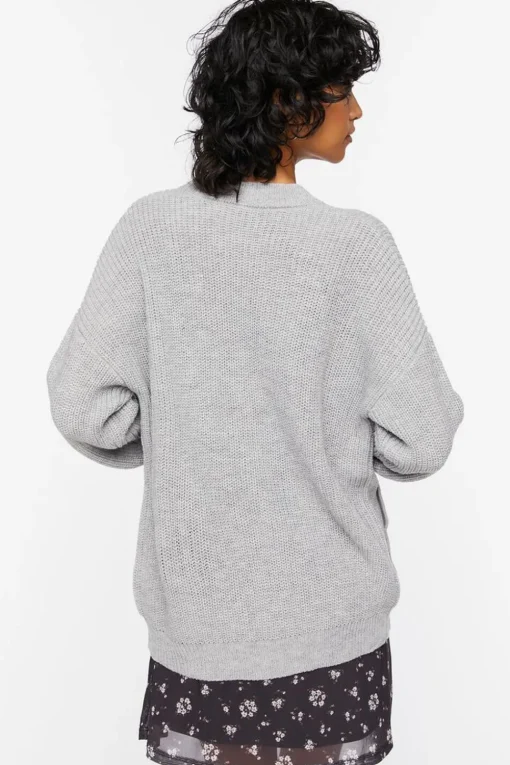 Drop-Sleeve Cardigan Sweater