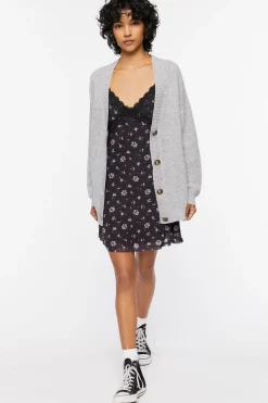 Drop-Sleeve Cardigan Sweater