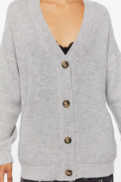 Drop-Sleeve Cardigan Sweater