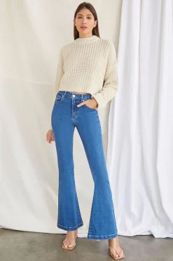 Drop-Sleeve Crew Sweater