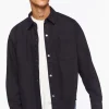 Drop-Sleeve Snap-Button Shirt