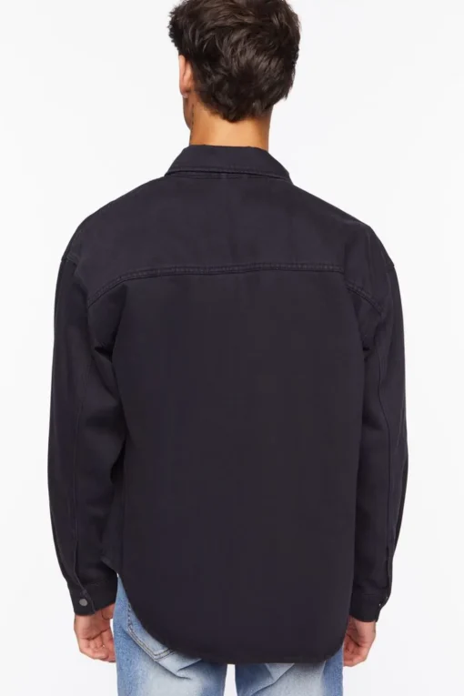 Drop-Sleeve Snap-Button Shirt