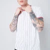 Dual-Striped Ringer Tee