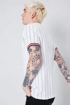 Dual-Striped Ringer Tee