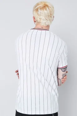 Dual-Striped Ringer Tee