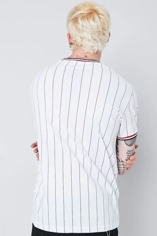 Dual-Striped Ringer Tee