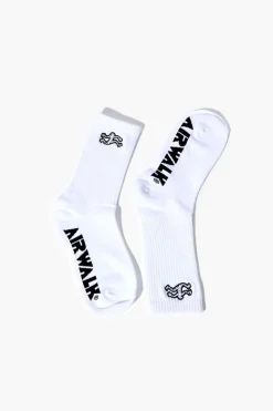 Embroidered Airwalk Crew Socks