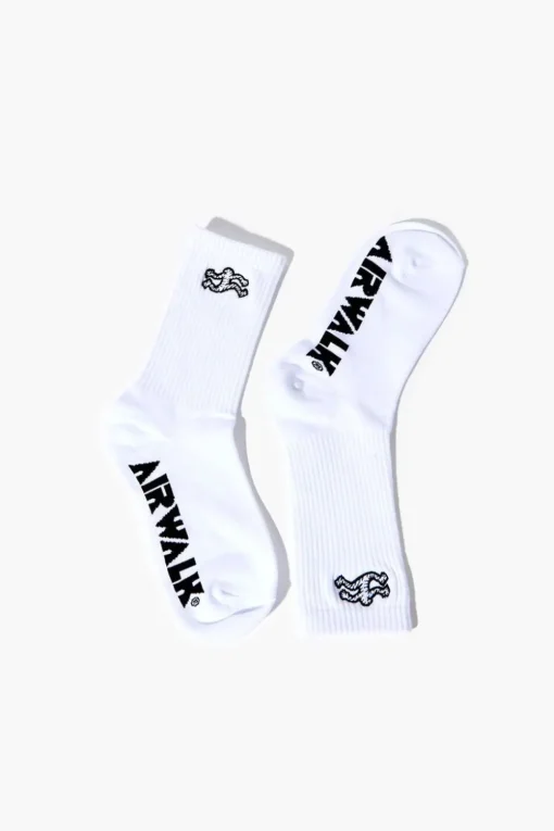 Embroidered Airwalk Crew Socks