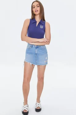 Embroidered Beverly Hills Top