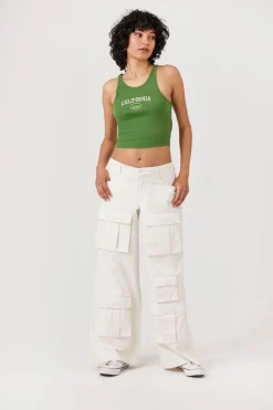Embroidered California Tank Top