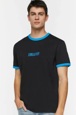 Embroidered Dreamer Ringer Tee